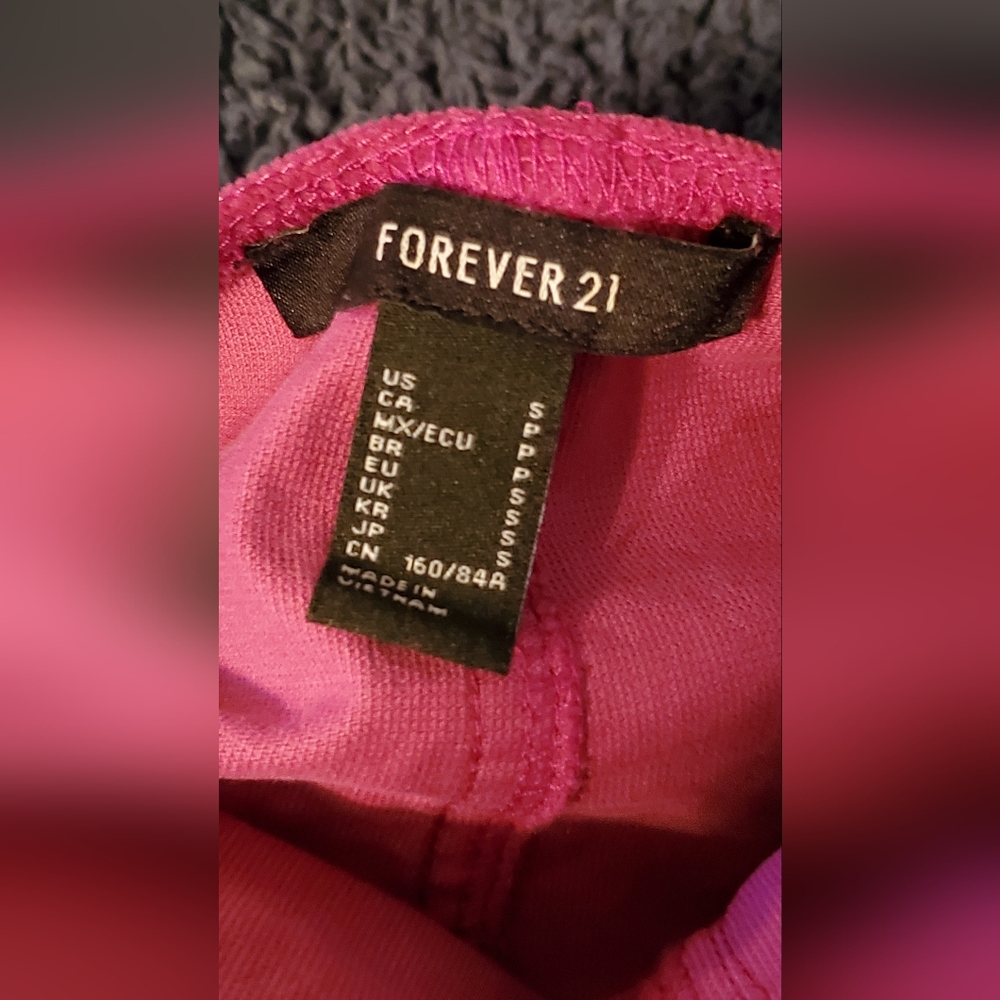 Forever 21 Women's Magenta Mini Dress, size small - Picture 4 of 4